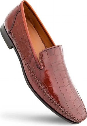 Mezlan Mens 7392 Calfskin Moccasin In Cognac