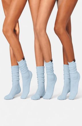 Lechery 3 Pairs of Scrunch Socks in Powder Blue at Nordstrom