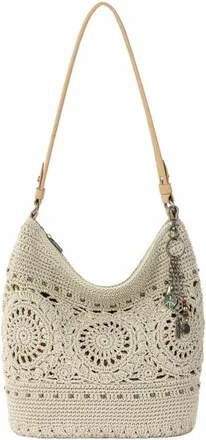 The Sak Sequoia Hobo Leather Bag in Natural Medallion at Nordstrom