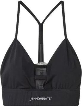 Hinnominate Hinnominate, Fitness, Dames, Zwart, M, Nylon, Zwarte Nylon Fitness Top met Tule