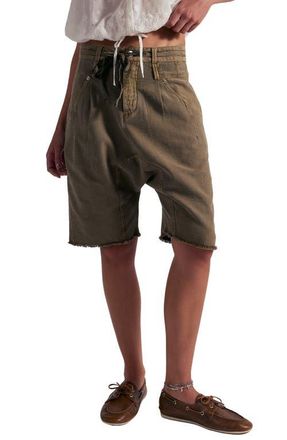 Free People Sage Tie Waist Shorts in Dusted Cocoa at Nordstrom, Size 10