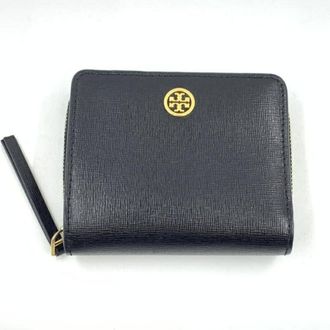 Tory Burch Black Leather Wallet (Bi-Fold) (Pre-Owned)