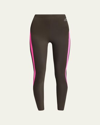 Balenciaga Side Stripe Crop Leggings