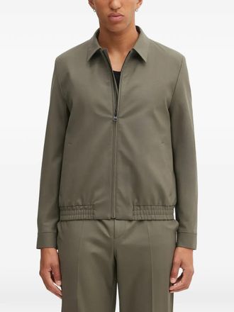 HUGO BOSS Helly jack met kraag en rits - Groen