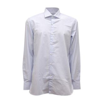 Sonrisa Camicia Gestreepte Overhemd - Heren - Zakelijke Overhemden - Wit - 4XL - Katoen - Overhemden