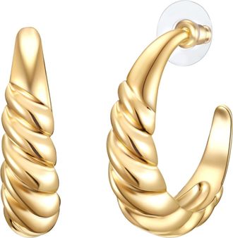 Lulu & Jane Womens luluandjane Female Metal (Alloy) Earring - Gold - One Size