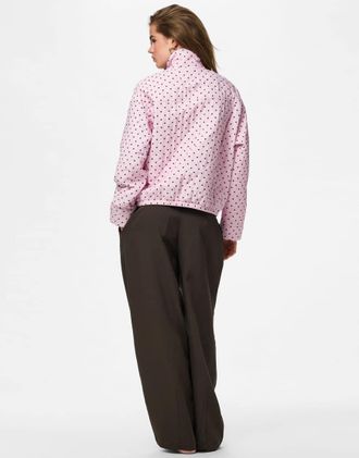 Pieces Giacca bomber color spatola rosata