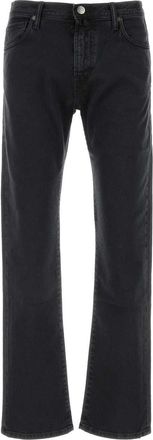 Incotex Black Stretch Denim Jeans