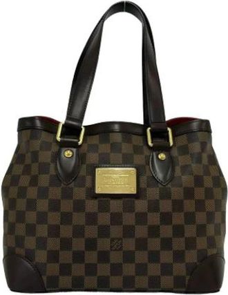 Louis Vuitton Pre-owned Vintage Tote Bag - Dames - Vintage Shopper - Bruin - ONE Size - Leer - Vintage