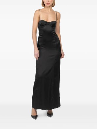 Kiki De Montparnasse bustier maxi dress - Zwart