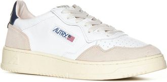 Autry Mens Sneakers Medalist White Leather Suede Calf Trainers
