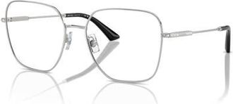 Jimmy Choo London 53mm Square optical glasses in Silver at Nordstrom