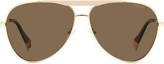 Polaroid PLD 6200/S/X Polarized Y3R/SP Mens Sunglasses Gold Size 61