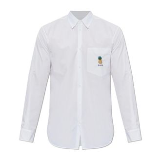 Dsquared2 Formal Shirts, male, White, Size: M Shirt With Patch