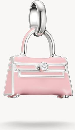 Thomas Sabo charm pendente in argento per borsa, argento, rosa, bianco