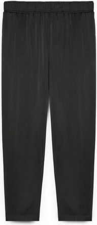 Fiorella Rubino Stretch Satijnen Joggers - Dames - Vrijetijds broeken - Zwart - XS - Satijn - Broeken