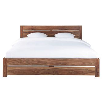 Maisons du monde Cama de madera de sheesham maciza 160x200 cm