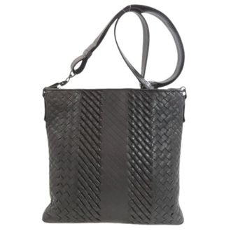 Bottega Veneta Pre-owned Cross Body Bags, female, Black, Size: ONE SIZE Pre-owned Vintage Shoulder Bag