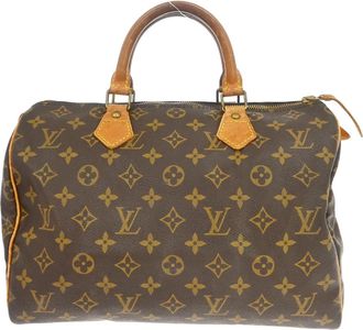 Louis Vuitton Speedy Monogram Canvas Brown Canvas Handbag (Pre-Owned)