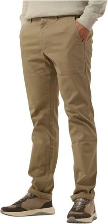 Boss Orange by Hugo Boss Broeken, Heren, Beige, W35 L34, Beige Chino Slim Fit Broeken