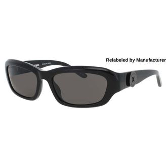 Balenciaga Unisex Black Rectangular Sunglasses BB0409S 001 58