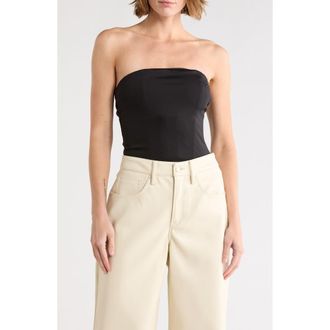 Good American Sculpting Corset Strapless Bodysuit in Black001 at Nordstrom Rack, Size X-Small