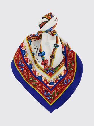 Dolce & Gabbana Carretto Siciliano Print Silk Scarf