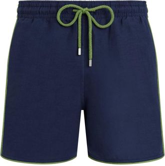 Vilebrequin Badmode, Heren, Blauw, M, Linnen, Maurice Linen Zwemshort Effen