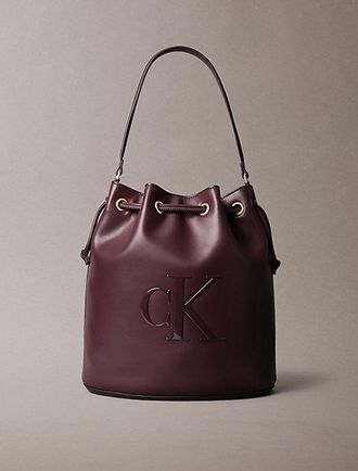 Calvin Klein Bolso saco con logo monograma grabado