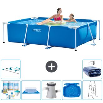 Intex Piscina Con Estructura Rectangular - 220x150x60 Cm - 7-piezas S20019