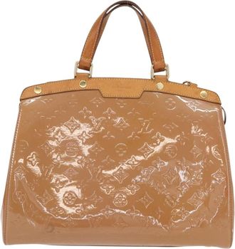 Louis Vuitton Brea Handbag Monogram Vernis Brown Patent_Leather Handbag (Pre-Owned)