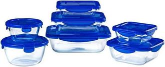 Pyrex Lot De 7 Bo&icirc;tes De Conservation - Pyrex - Cook & Go - Verre - Couvercle &Eacute;tanche