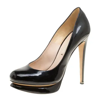 Nicholas Kirkwood Black Patent Platform Pumps
