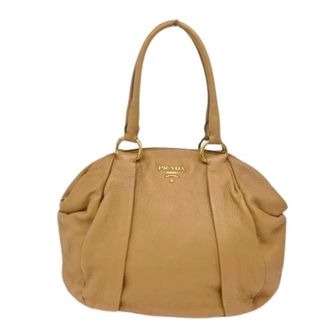 Prada Pre-owned Handbags, female, Beige, Size: ONE SIZE Pre-owned Tote Vitello Daino
