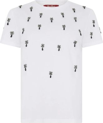 Max Mara Mujer, Camisetas, Blanco, Talla: L