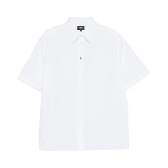 Fendi Shirt Boxy Popeline - male - Fendi - Short Sleeve Shirts - White - M - Shirts