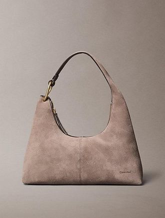 Calvin Klein Bolso De Hombro De Ante Slouchy