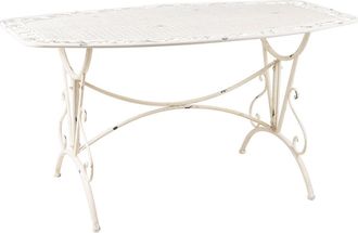 Novità Home Iron line - mesa rectangular julian blanca