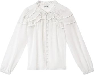 Isabel Marant Christa Blouse - Dames - Blouses - Wit - S - Katoen - Overhemden