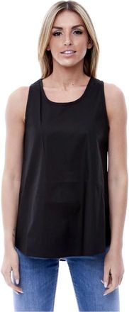 Alpha Studio Dames Jersey Tanktop - Dames - Tops zonder mouwen - Zwart - M - Tops