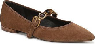 Veronica Beard Selene Charms Pointed Toe Flat in Hazelwood at Nordstrom, Size 7.5