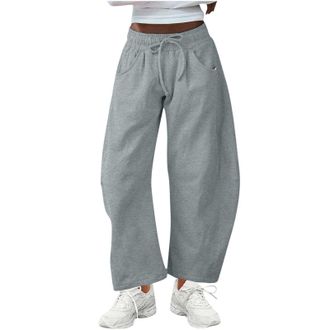 Generic Womens Joggers Barrel Leg Sweatpants Casual Loose Jogging Pants Athletic Active Sport Running Gym Workout Tracksuit Bottoms Drawstring Elastic Waisted