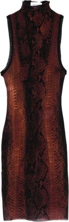 Jean Paul Gaultier Body-Hugging Mini Dress with Snake Print in Silk