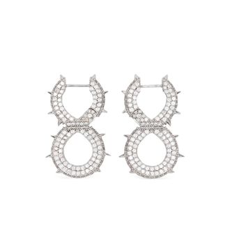 Darkai Spiked Infinity Earrings