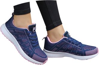 Generic Running Shoes Womens Wide Feet Shoes Laces Sneakers Non-Slip Sports Shoes Leisure Trainers Road Running Shoes Walking Shoes Gym Low Shoes Fabric Shoes