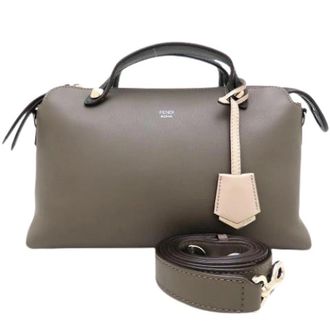 Fendi Pre-owned Vintage Schoudertas - Dames - Vintage Handtas - Grijs - ONE Size - Leer - Vintage