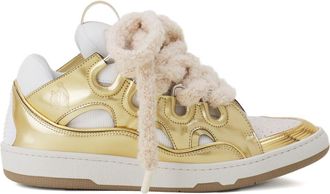 Lanvin Metallic Gold Sneakers