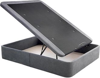 Colchones Aznar Canape Abatible Tela Con Tapa Marco 3d Altura 36 Cm 135x182 Cm - Antracita - No