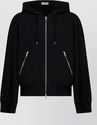 Dries Van Noten cotton oversized zip-up hooded jacket