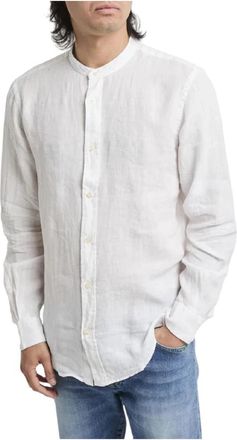 Roy Rogers Witte Linnen Riviera Overhemd - Heren - Casual Overhemden - Wit - L - Linnen - Overhemden